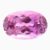 Natural kunzite gemstone