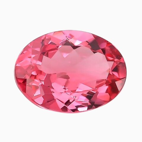 Natural neon pink spinel gemstone