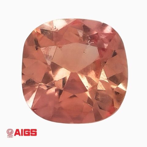 Natural padparadscha sapphire gemstone