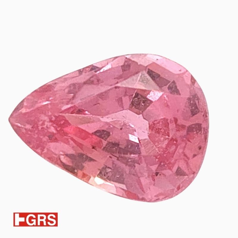 Natural padparadscha sapphire gemstone