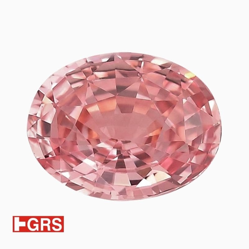 Natural padparadscha sapphire gemstone