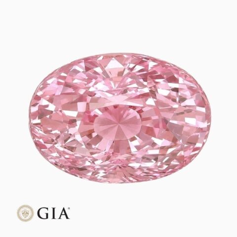 Natural padparadscha sapphire gemstone