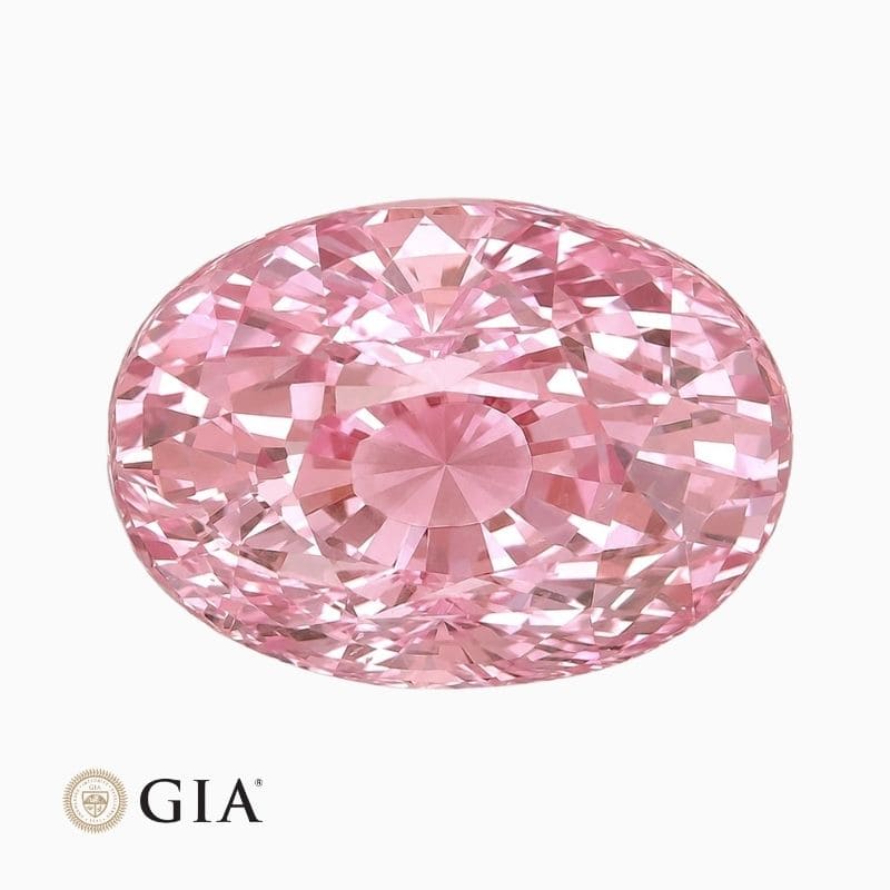 Natural padparadscha sapphire gemstone