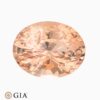 Natural pinkish orange sapphire gemstone