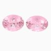 Natural morganite matching pair