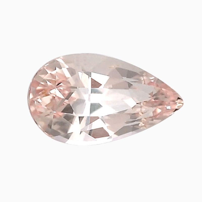 Natural peach sapphire gemstone