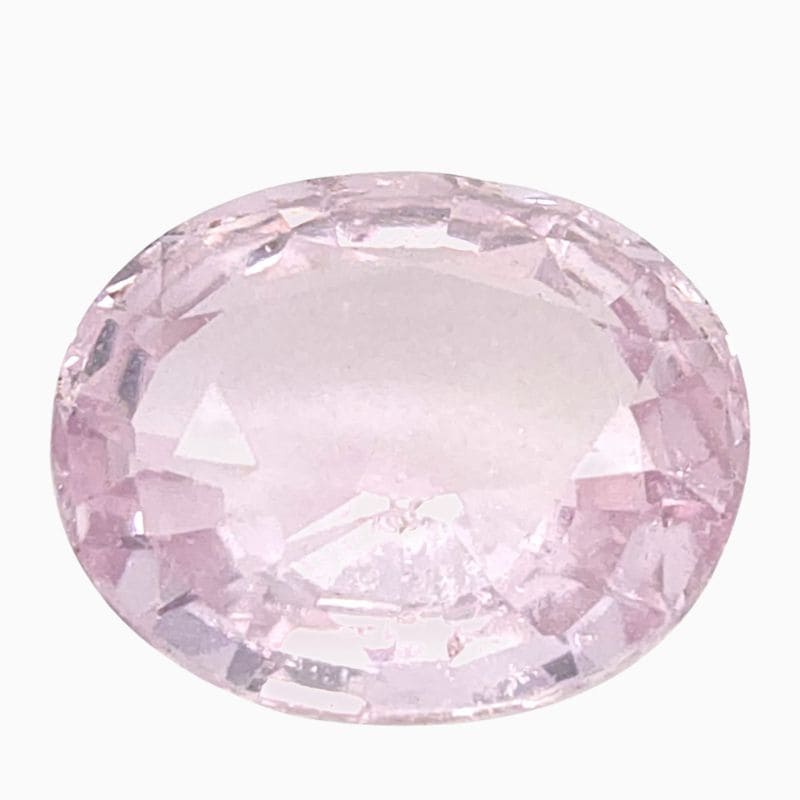 Natural peach sapphire gemstone