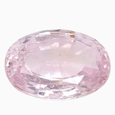 Natural peach sapphire gemstone