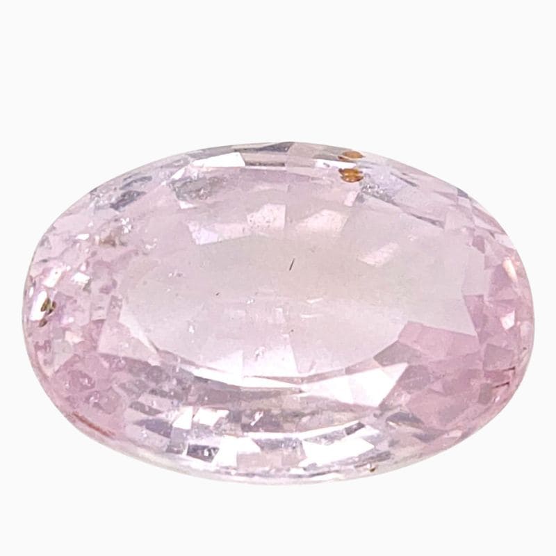 Natural peach sapphire gemstone