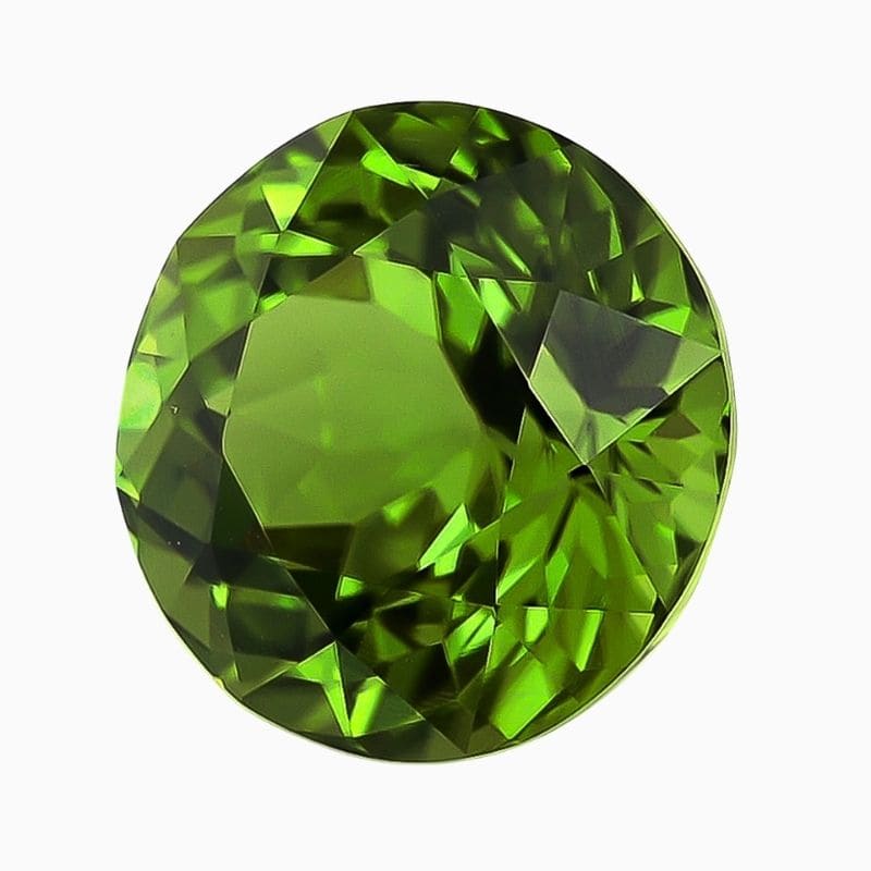 Natural peridot gemstone