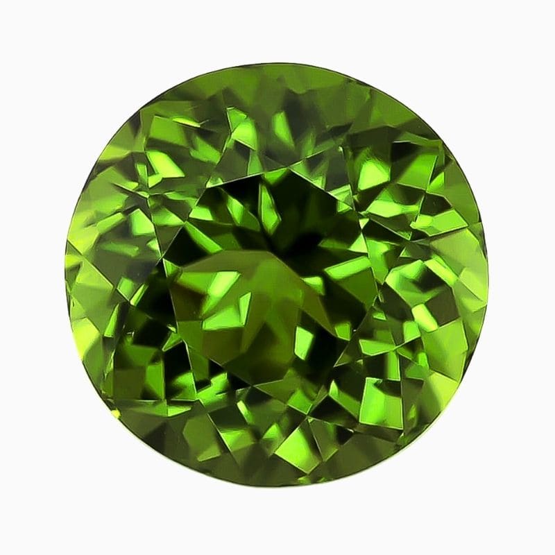 Natural peridot gemstone