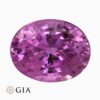 Natural pink-purple sapphire gemstone