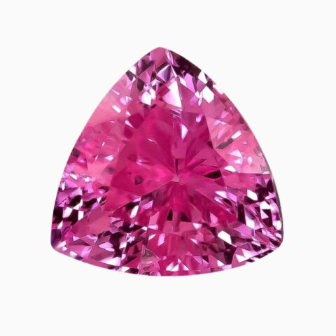 Natural pink sapphire gemstone