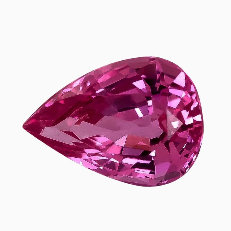 Natural pink sapphire gemstone