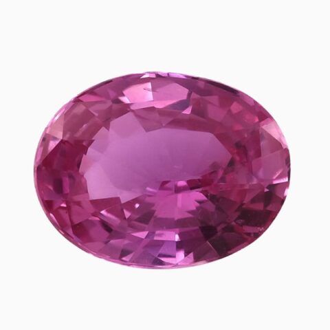 Natural pink sapphire gemstone
