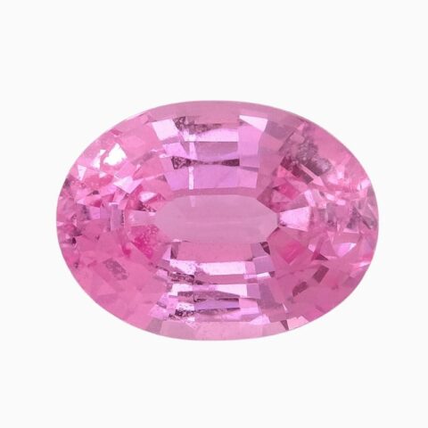 Natural pink sapphire gemstone