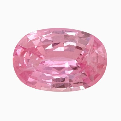 Natural pink sapphire gemstone