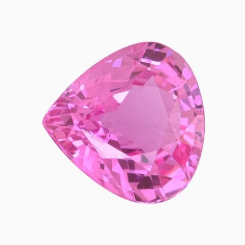 Natural pink sapphire gemstone