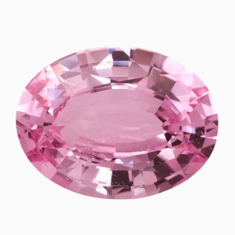 Natural pink sapphire gemstone