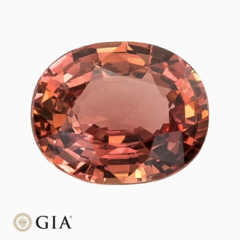 Natural pink sapphire gemstone