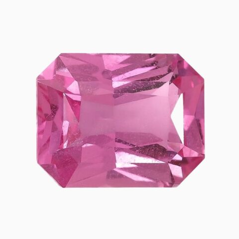 Natural pink sapphire gemstone