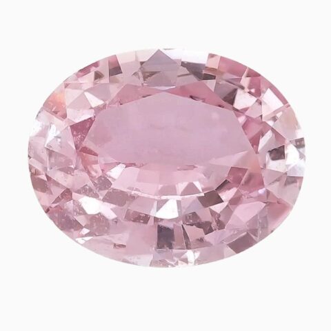 Natural pink sapphire gemstone