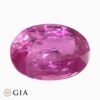 Natural pink sapphire gemstone