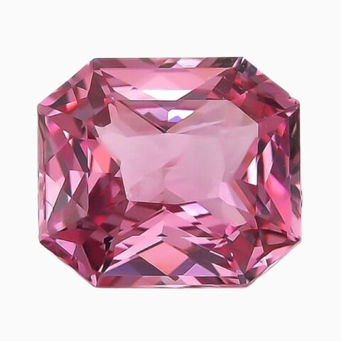 Natural pink spinel gemstone