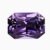 Natural purple sapphire gemstone