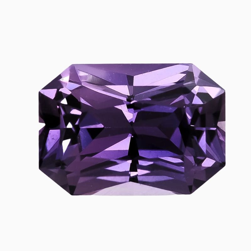 Natural purple sapphire gemstone