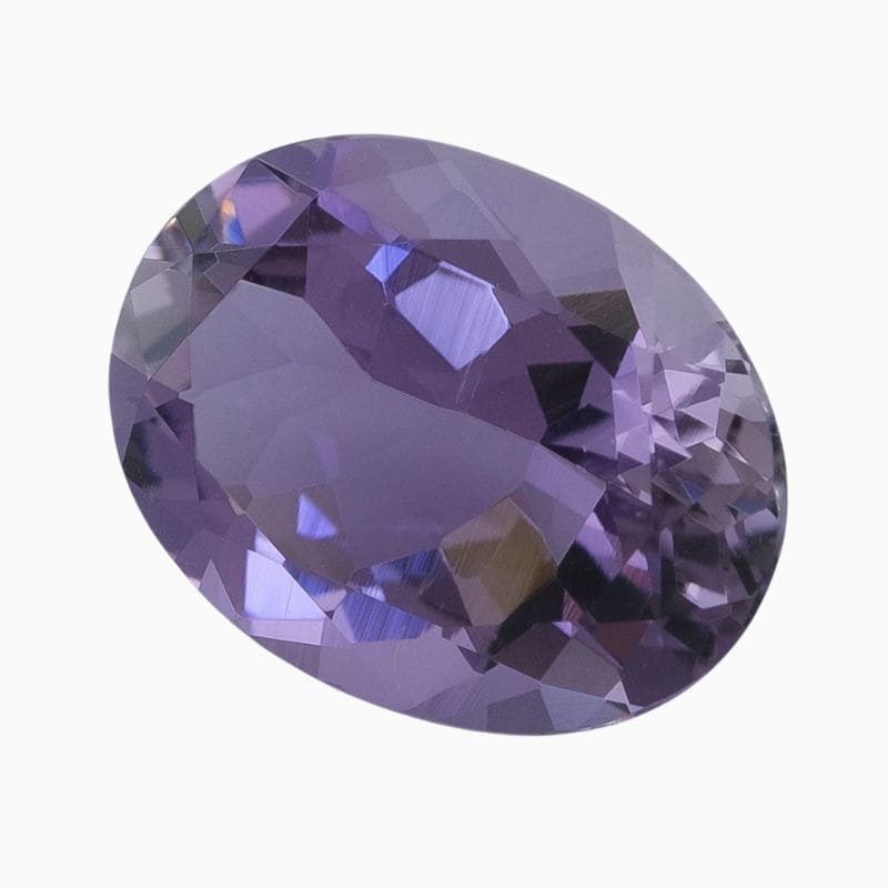 Natural purple scapolite gemstone