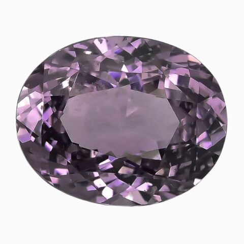 Natural purple spinel gemstone