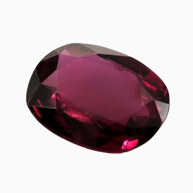 Natural ruby gemstone