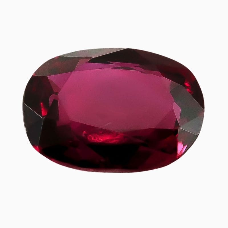 Natural ruby gemstone