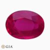 Natural heated ruby