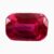 Natural ruby gemstone