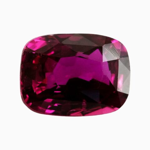 Natural ruby gemstone