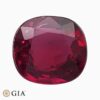Natural purplish heated ruby