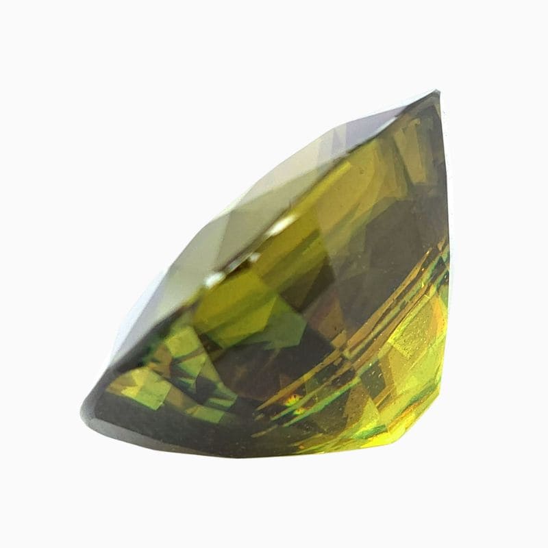 yellowish green sphene gemstone