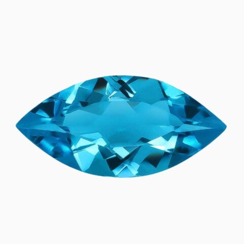 Natural Swiss blue topaz gemstone