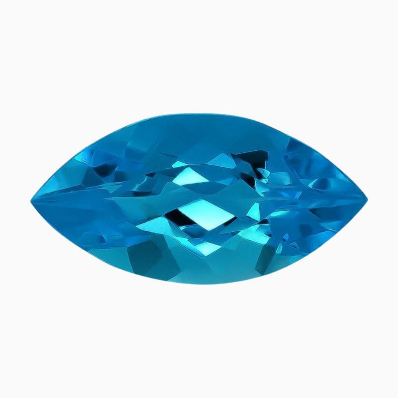 Natural Swiss blue topaz gemstone