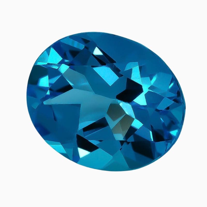 Natural Swiss blue topaz gemstone
