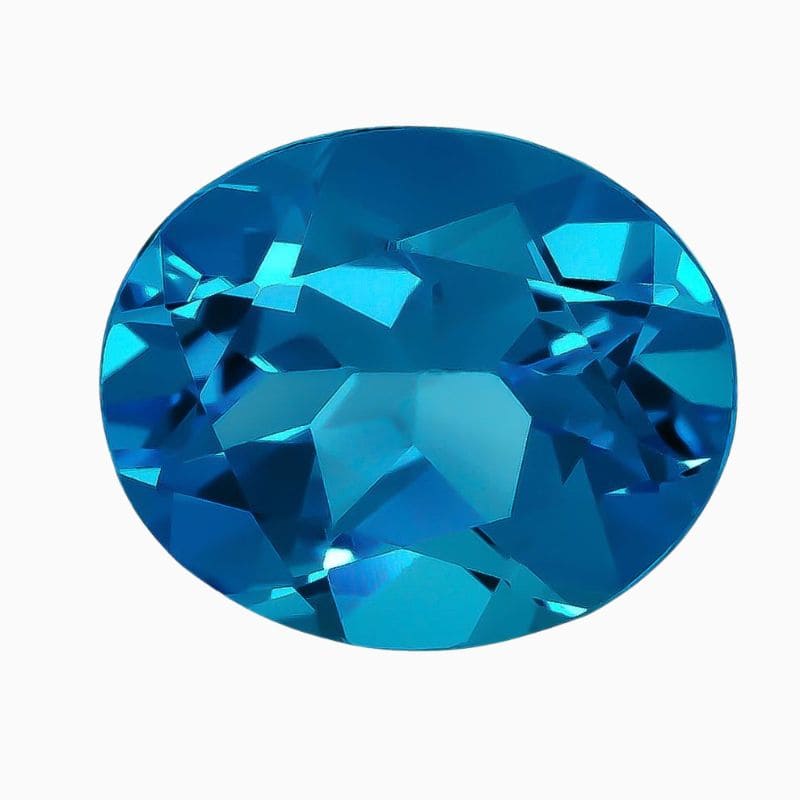 Natural Swiss blue topaz gemstone