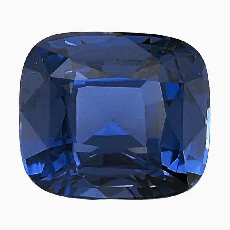 Natural cobalt blue spinel gemstone