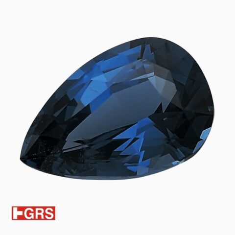Natural cobalt blue spinel gemstone