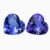 Natural tanzanite matching pair