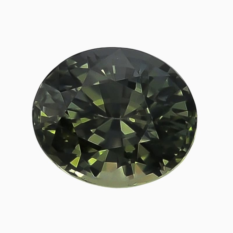 Natural teal blue-green sapphire gemstone