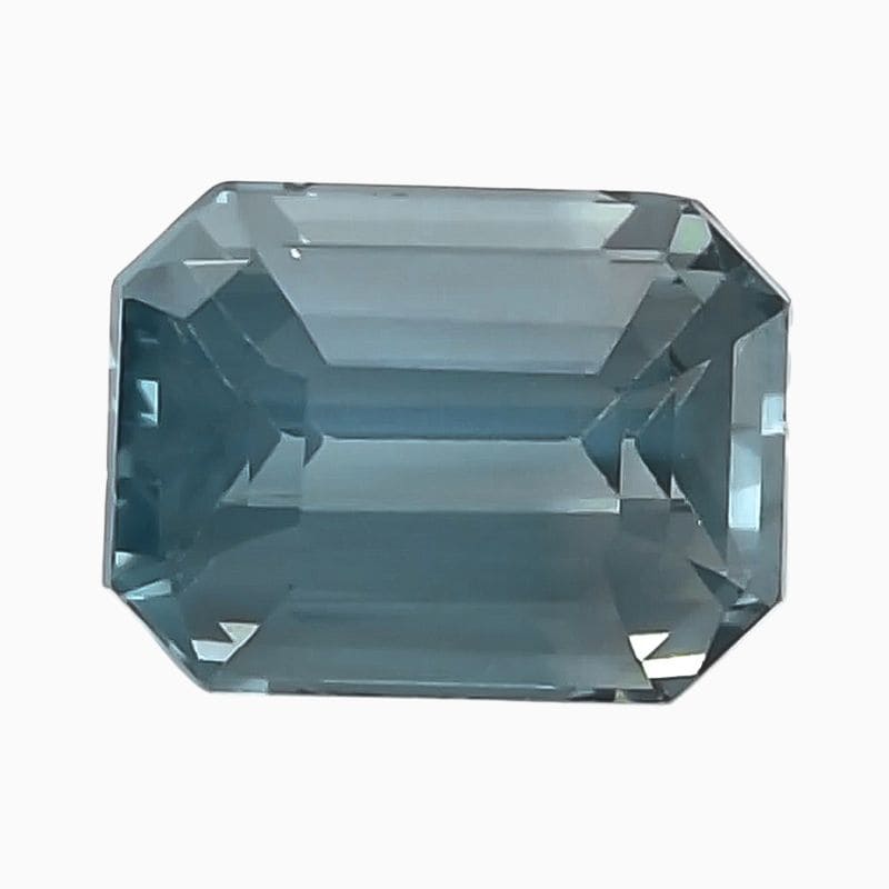 Natural teal blue-green sapphire gemstone