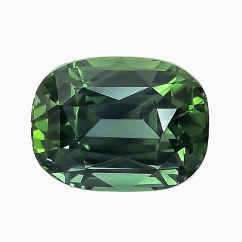 Natural teal blue-green sapphire gemstone