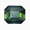 Natural teal blue-green sapphire gemstone